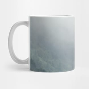 SCENERY 09 - Mountain Forest Tree Misty Fog White Cloud Mug